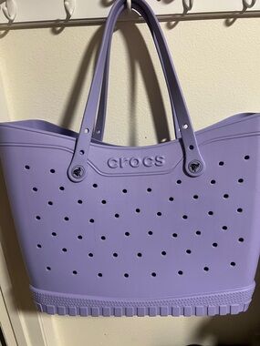 CROCS Lavender Purple Perforated Tote